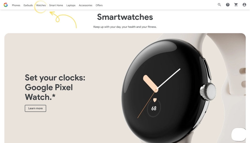 Google Store revamped navigation